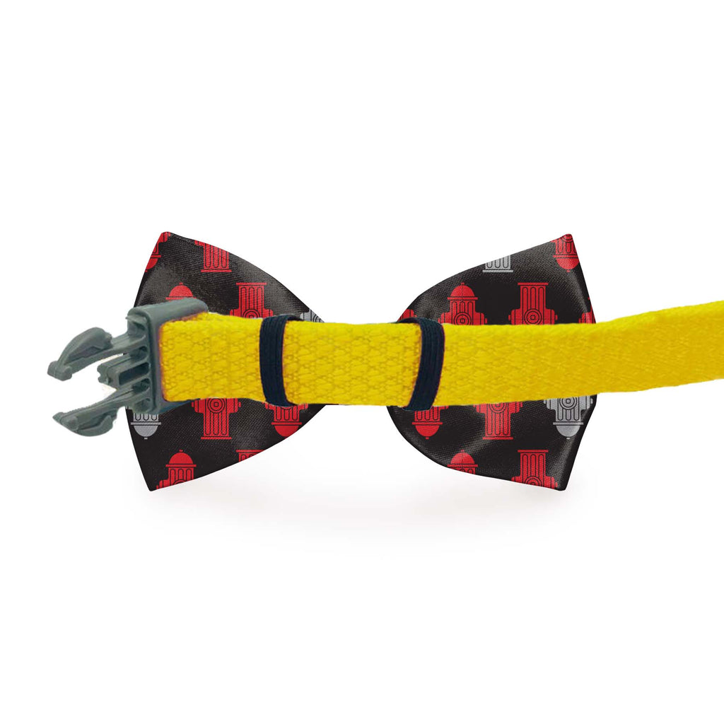 Fire Hydrant Dog Bow Tie Black | Cutie Ties