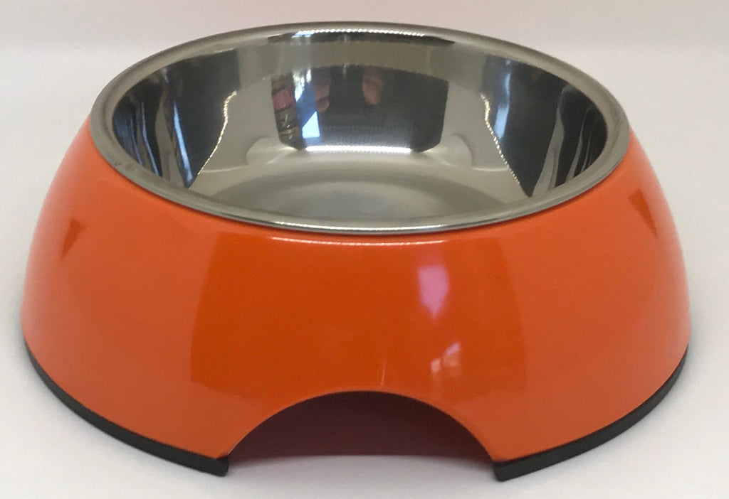 Orange Small Dog Bowl Pet Bowl | Cutie Ties