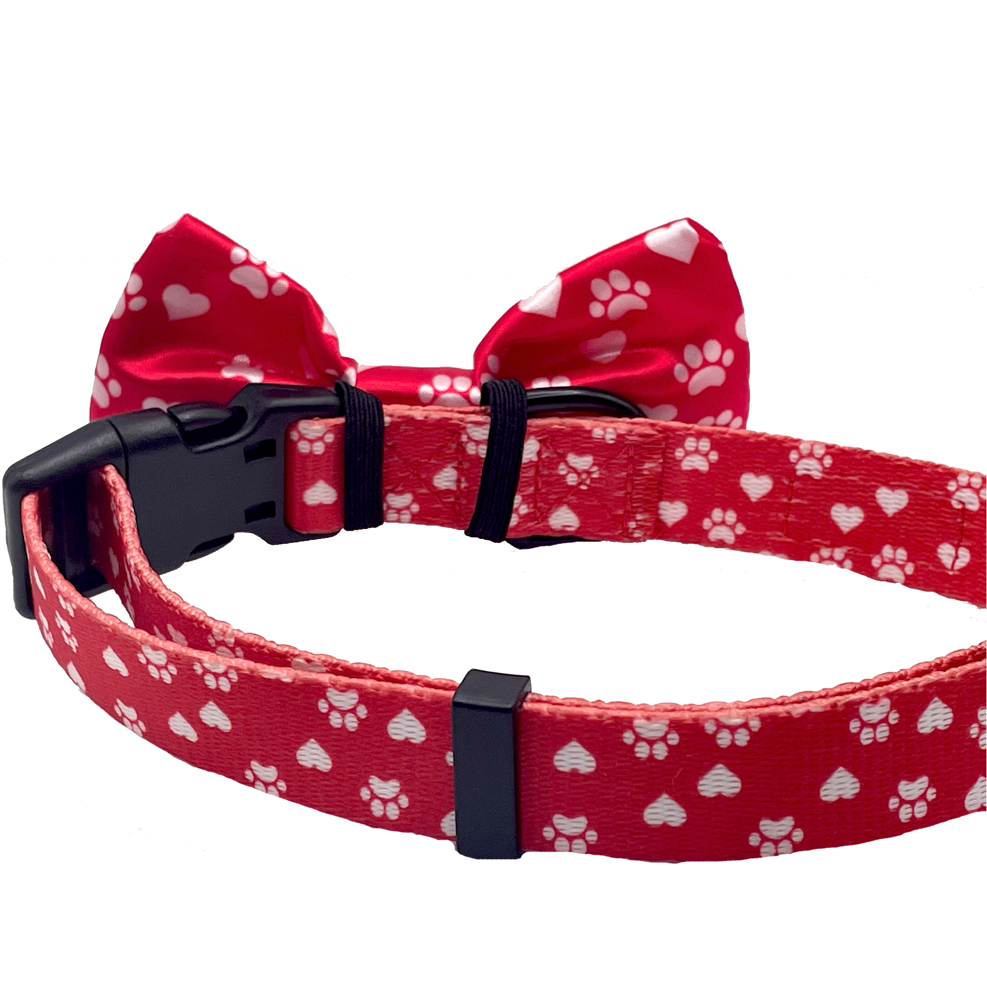 Elite Paw Bow Tie Dog Collar And Leash