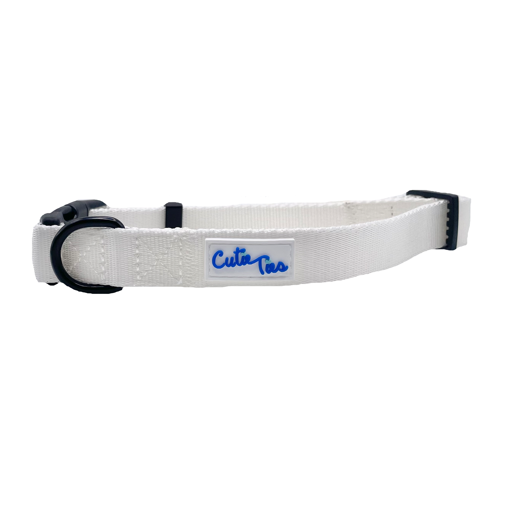 Plain white best sale dog collar